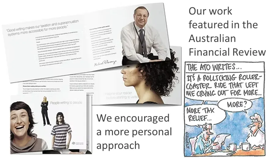 Australian Taxation Office — a more approachable approach case study image