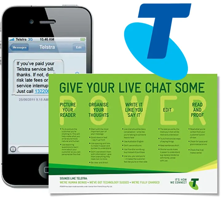 Telstra — connecting with words case study image